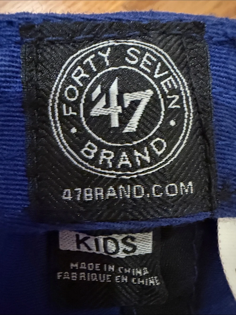 Kids Chicago Cubs Blue Baseball Cap with Bear C Logo